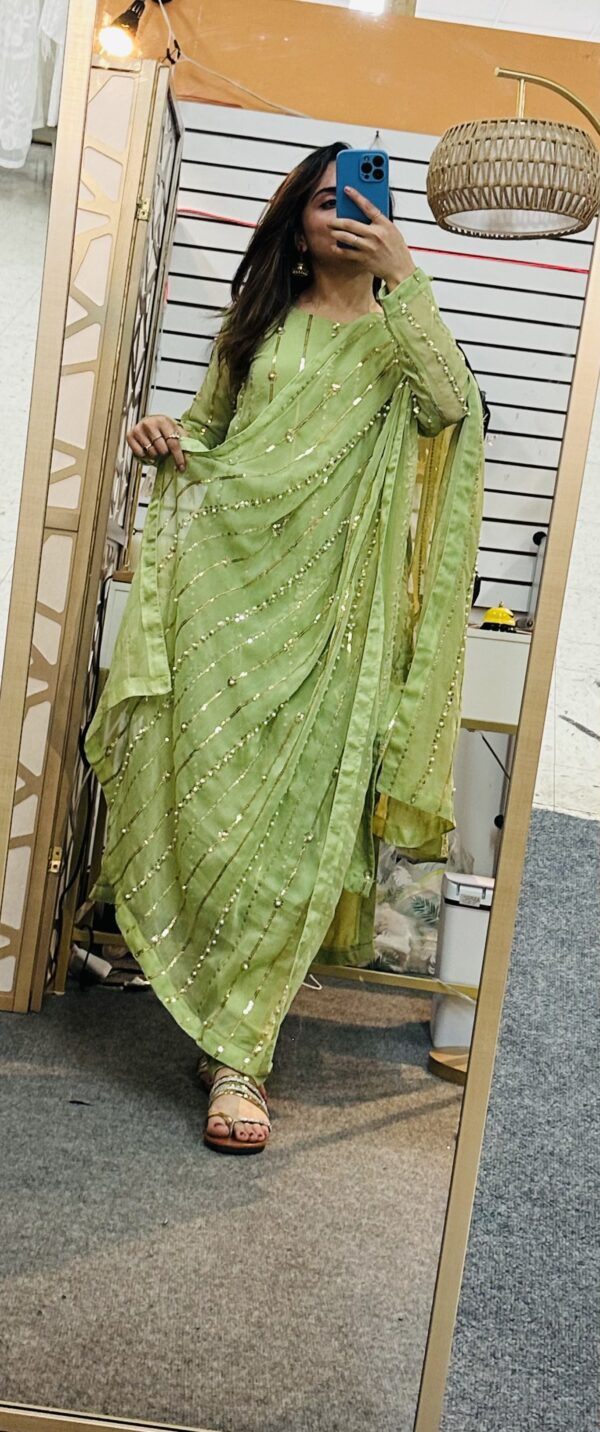 Embellish Pakistani Dress with Dupatta