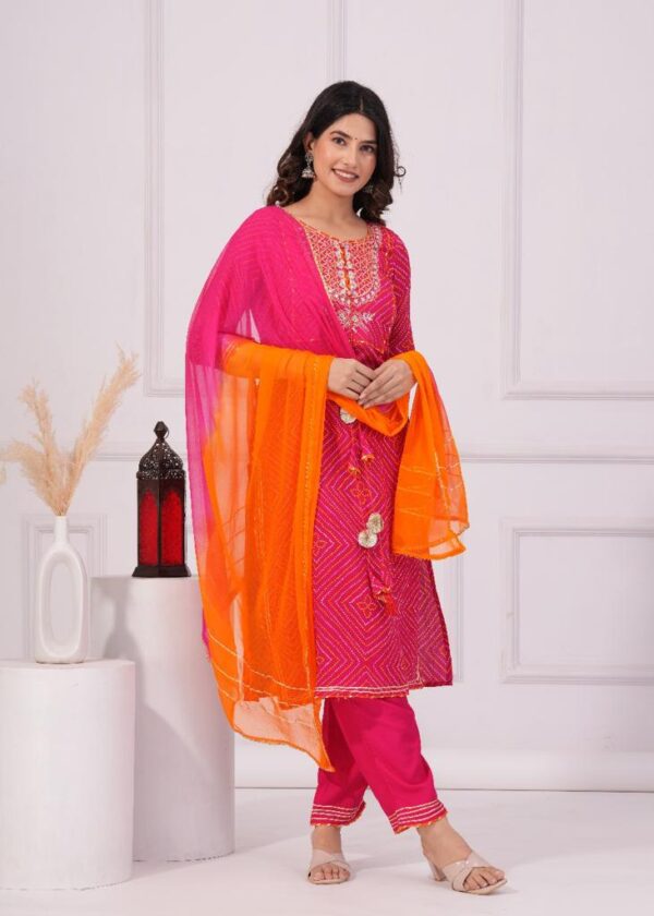 Embellish Pakistani Pink Dress with Dupatta